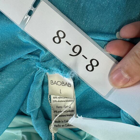 BAOBAB‎ Dress Womens Large Blue Lazuli Miamar Coverup Maxi - Picture 6 of 15